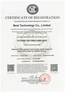 PCB Fabricate Medical Devices And Associated Service ISO 13485:2016-Best Technology
